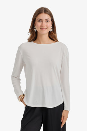 Curved Hem T-Shirt