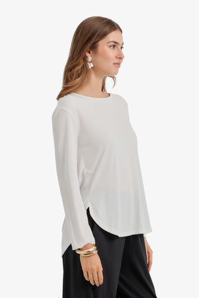 Curved Hem T-Shirt