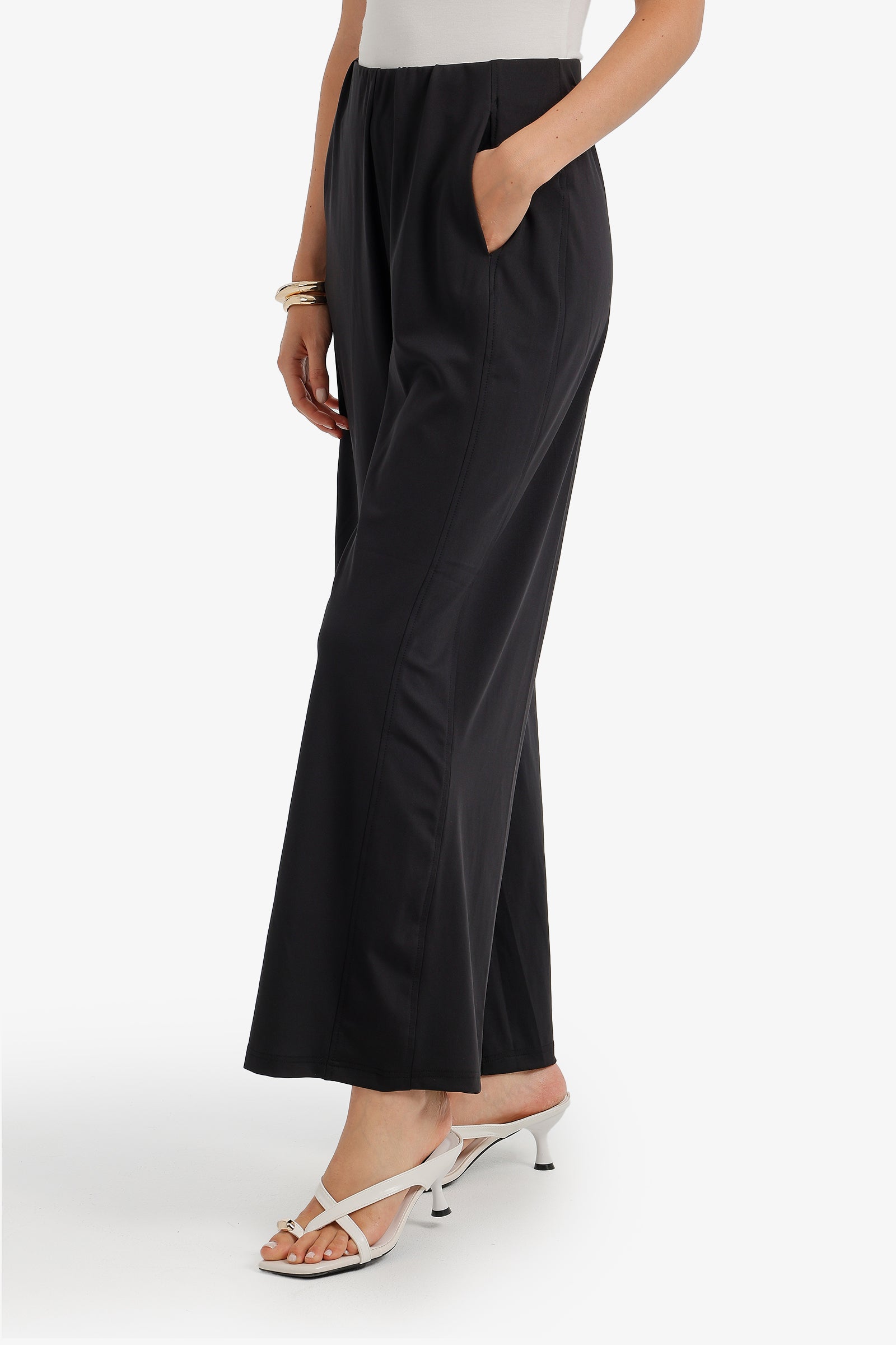 High Waist Pocketed Pants