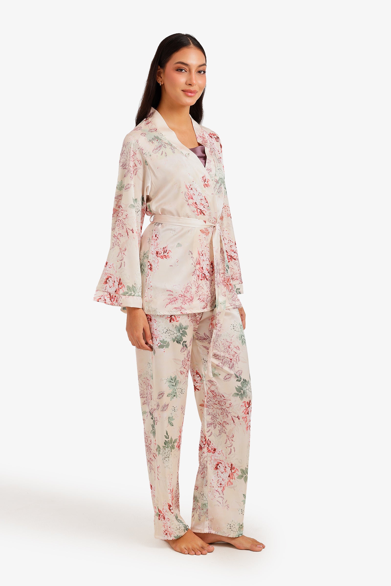 3-Piece Floral Pyjama