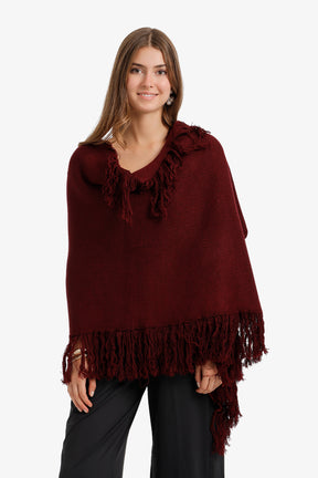 Fringed Knit Scarf