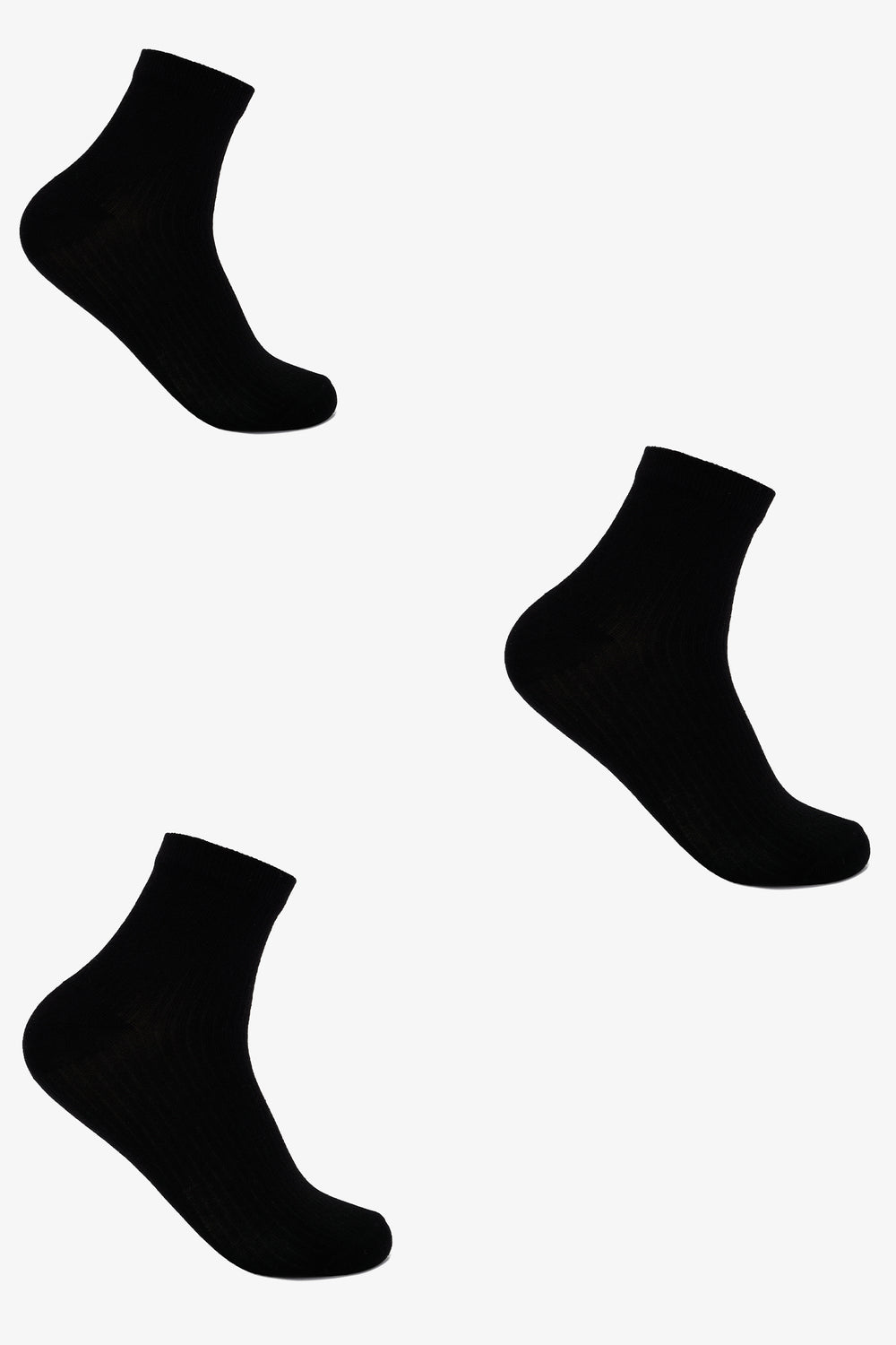 High Ankle Socks - 3 Pairs