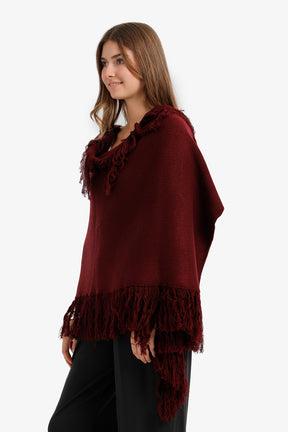 Fringed Knit Scarf