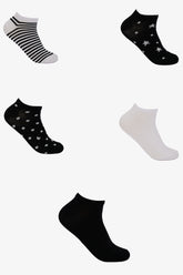 Mixed Ankle Socks - 5 Pairs