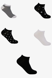 Mixed Ankle Socks - 5 Pairs