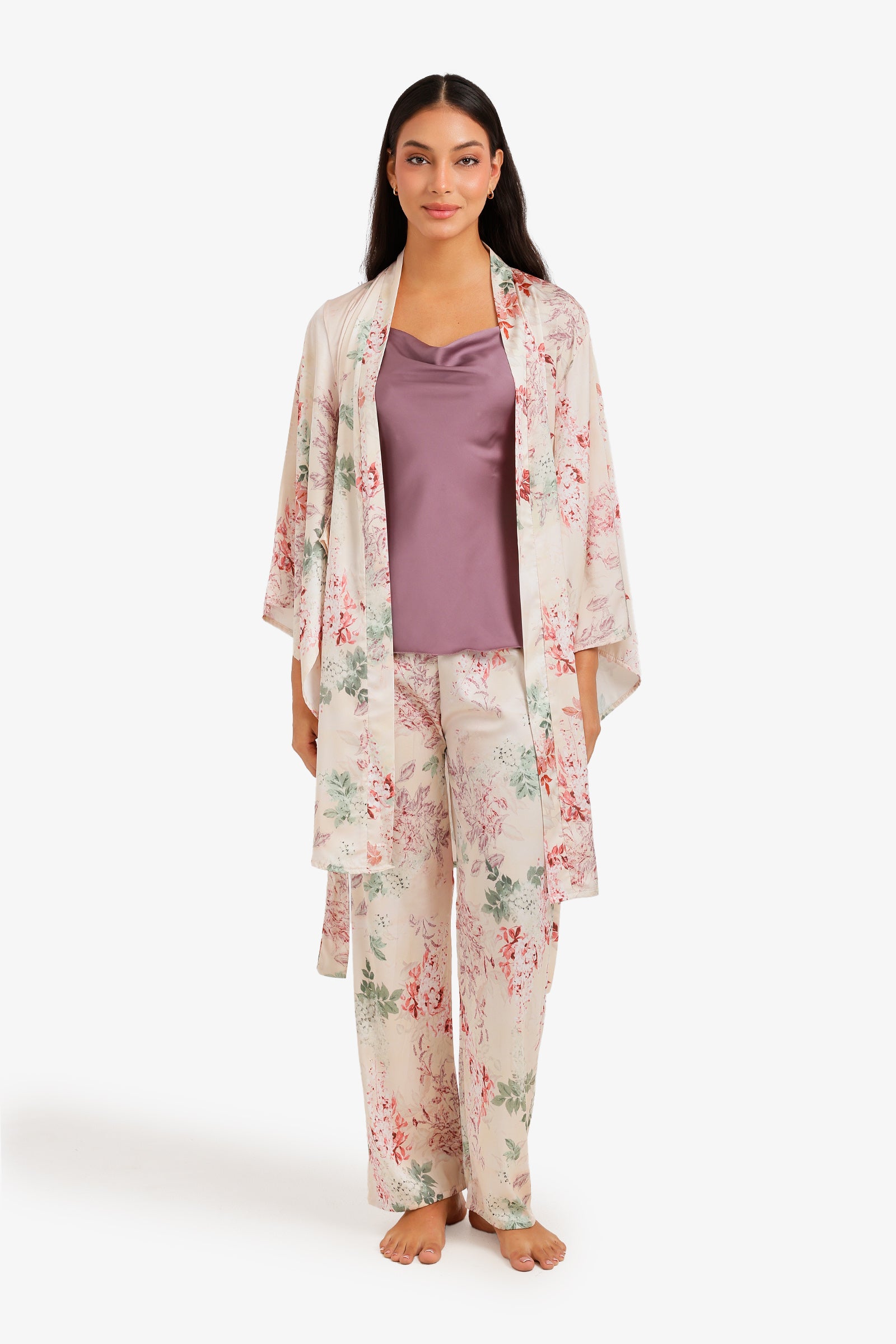 Floral Self-Tie Robe