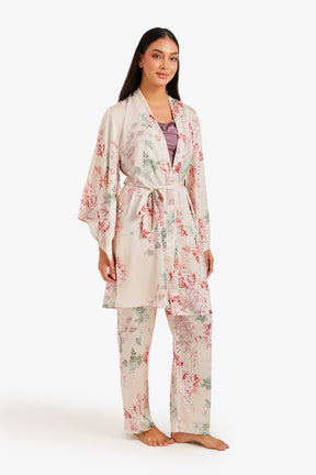 Floral Self-Tie Robe