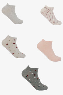 Assorted Print Socks - 5 Pairs