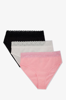 Pack of 3 Colored Brief Panties