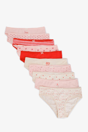 Pack of 10 Colored Bikini Panties