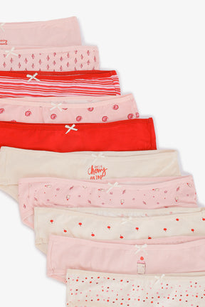 Pack of 10 Colored Bikini Panties