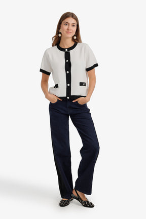 Contrast-Trim Top