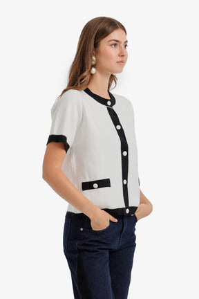 Contrast-Trim Top