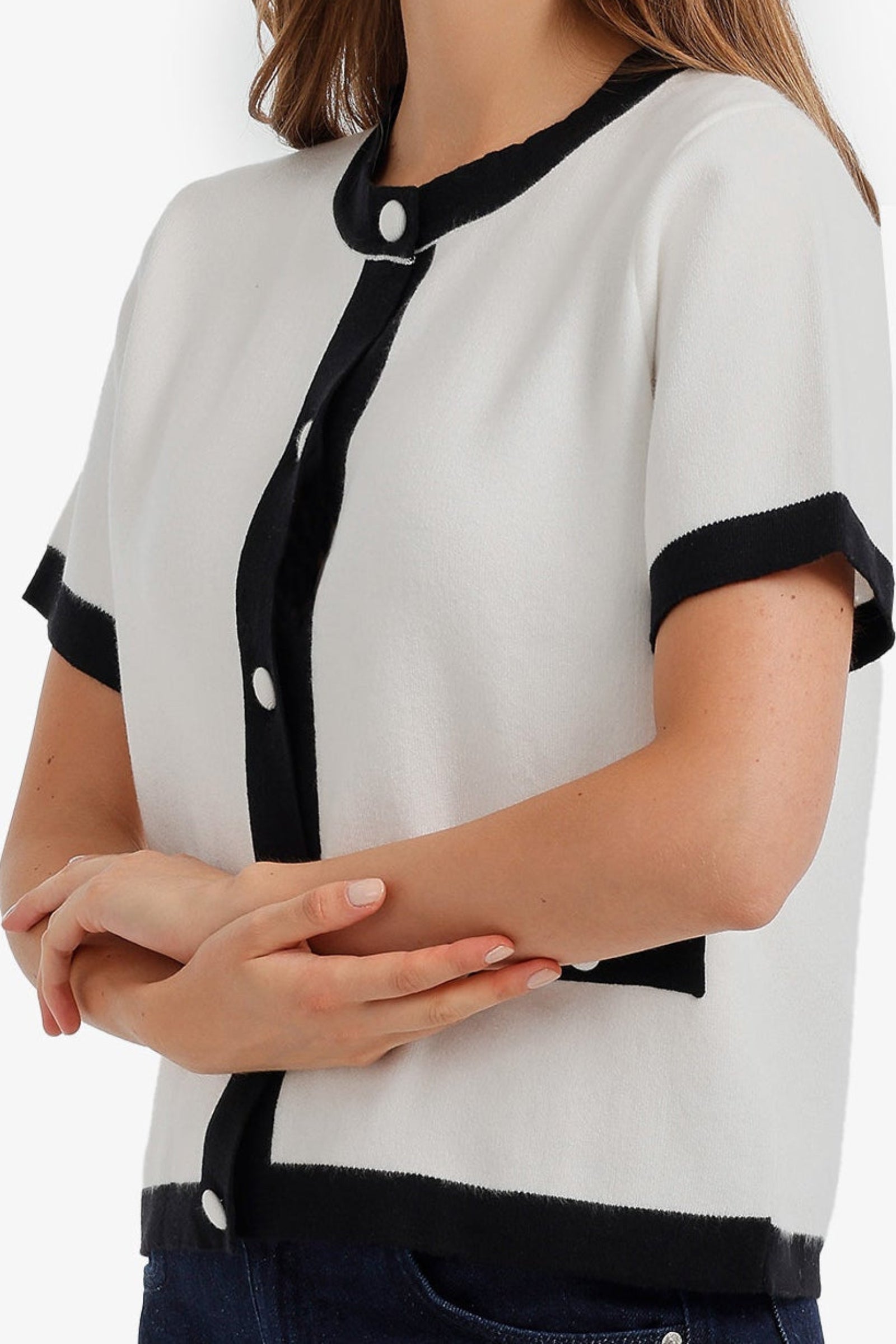 Contrast-Trim Top