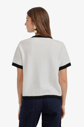 Contrast-Trim Top