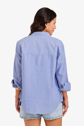 Striped High-Low Shirt