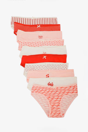 Pack of 10 Colored Bikini Panties