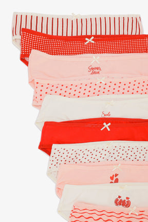 Pack of 10 Colored Bikini Panties