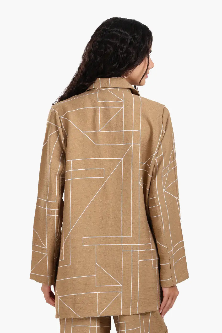 Linear Print Lounge Jacket
