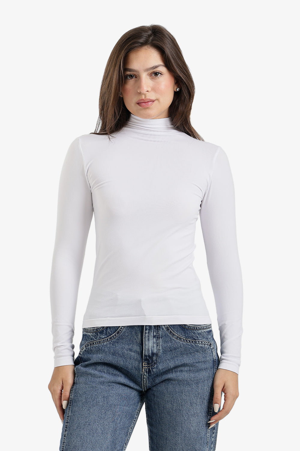 Slim Fit High-Neck Top