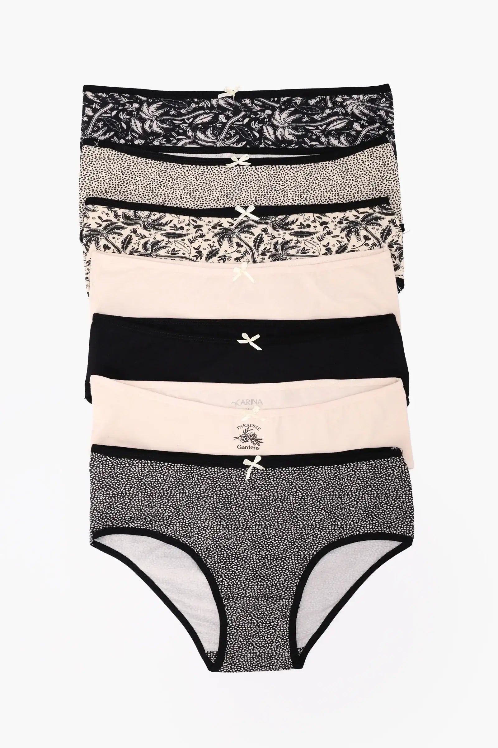 Pack of 7 Colored Brief Panties