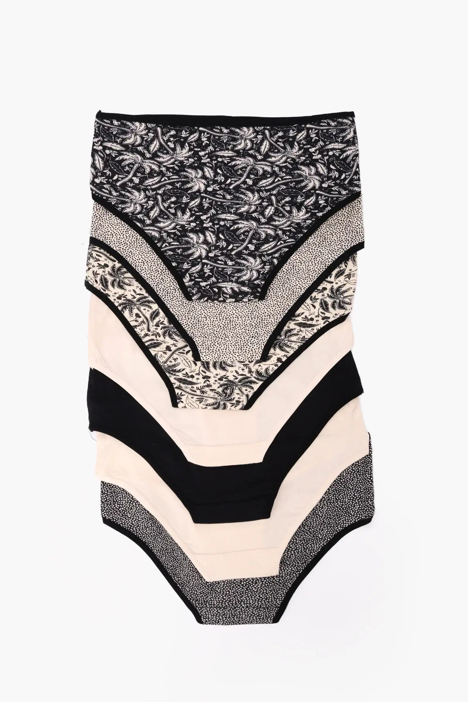 Pack of 7 Colored Brief Panties