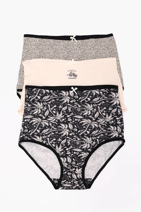 Pack of 3 Colored Full Brief Panties