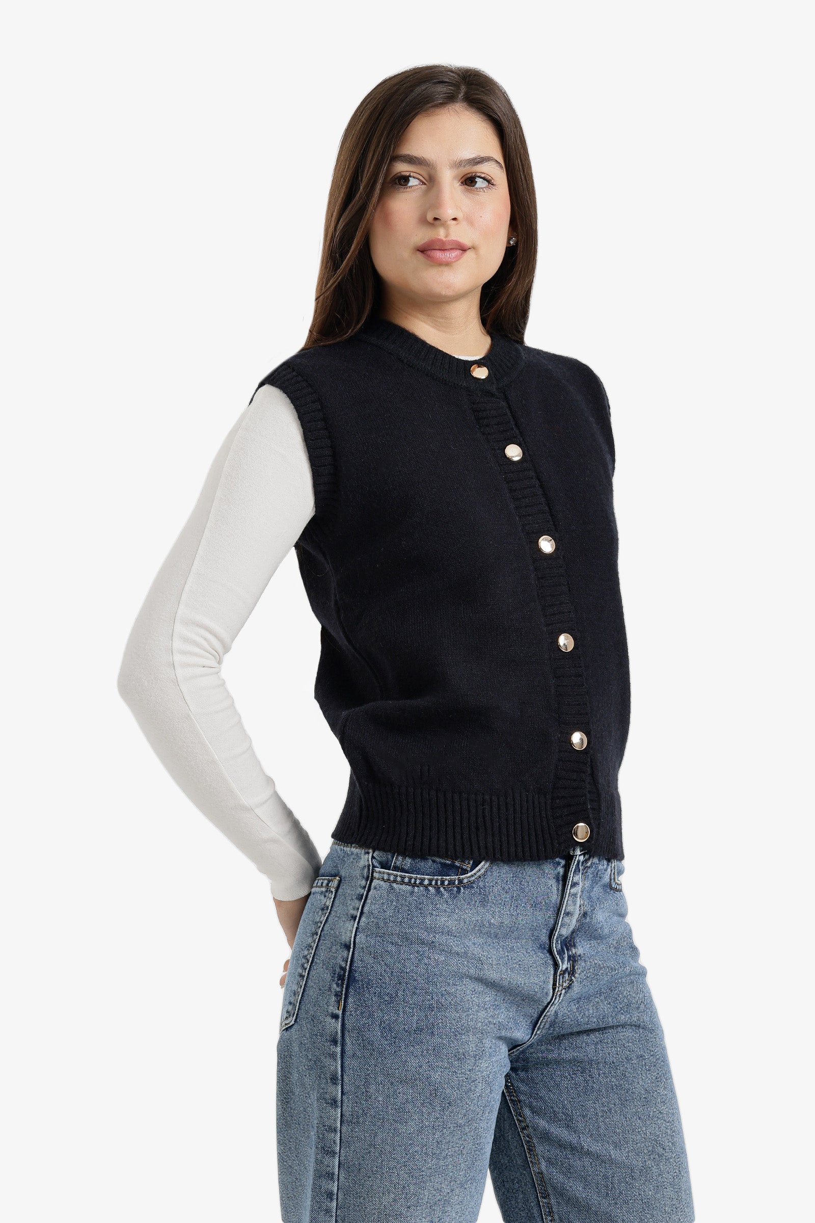 Button-Front Vest