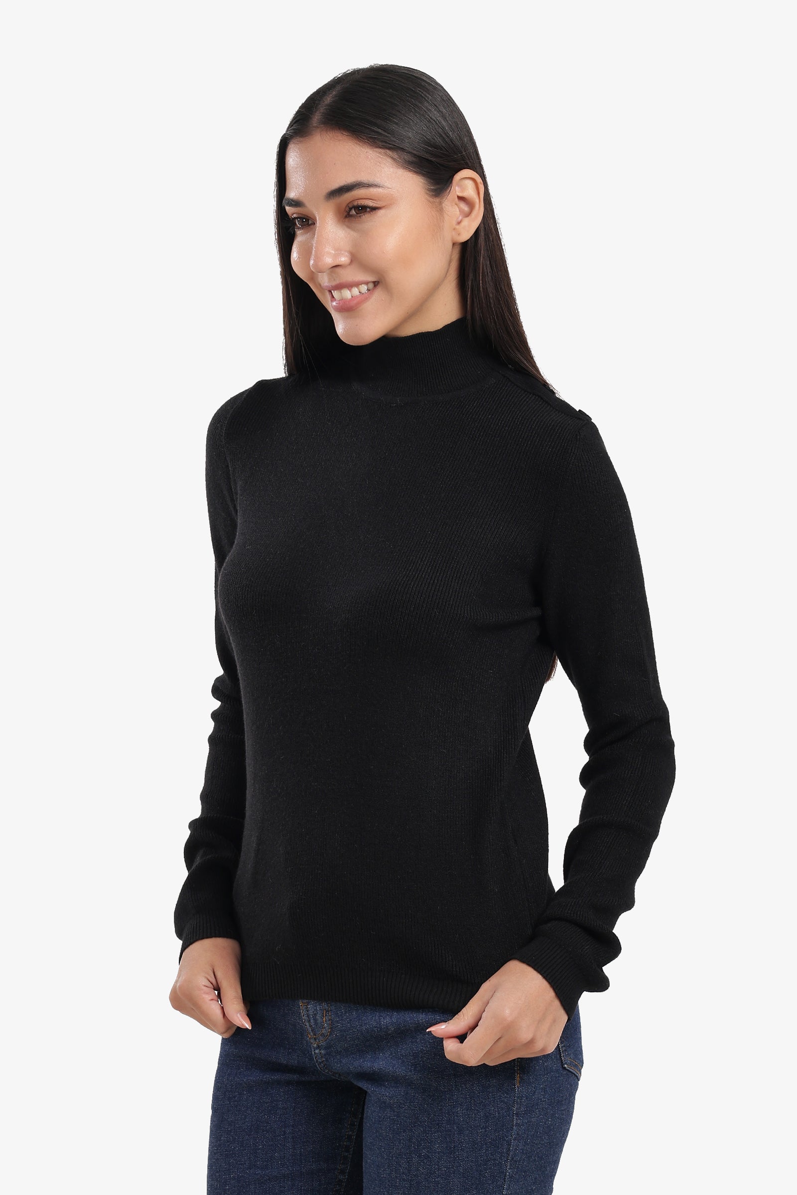 High-Neck Pullover