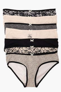 Pack of 7 Colored Bikini Panties