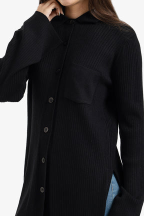 كارديجان طويل بنقشة مضلعة