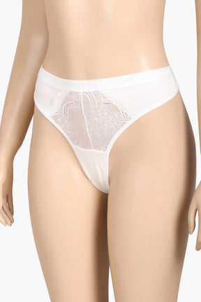 Cotton Lace Detail Thong