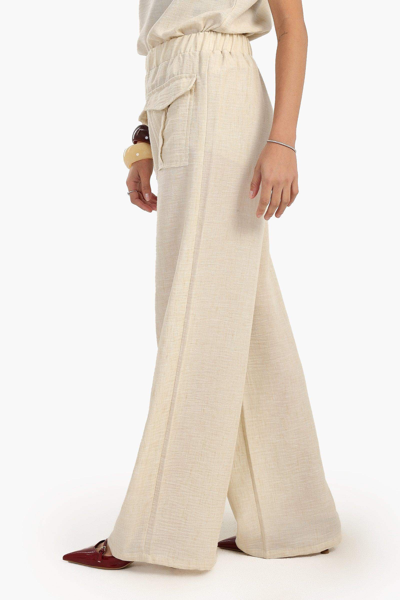 Pants with Front Flap Pockets