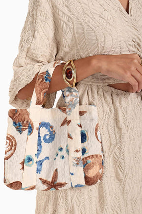 Mini Seashell Beach Tote Bag