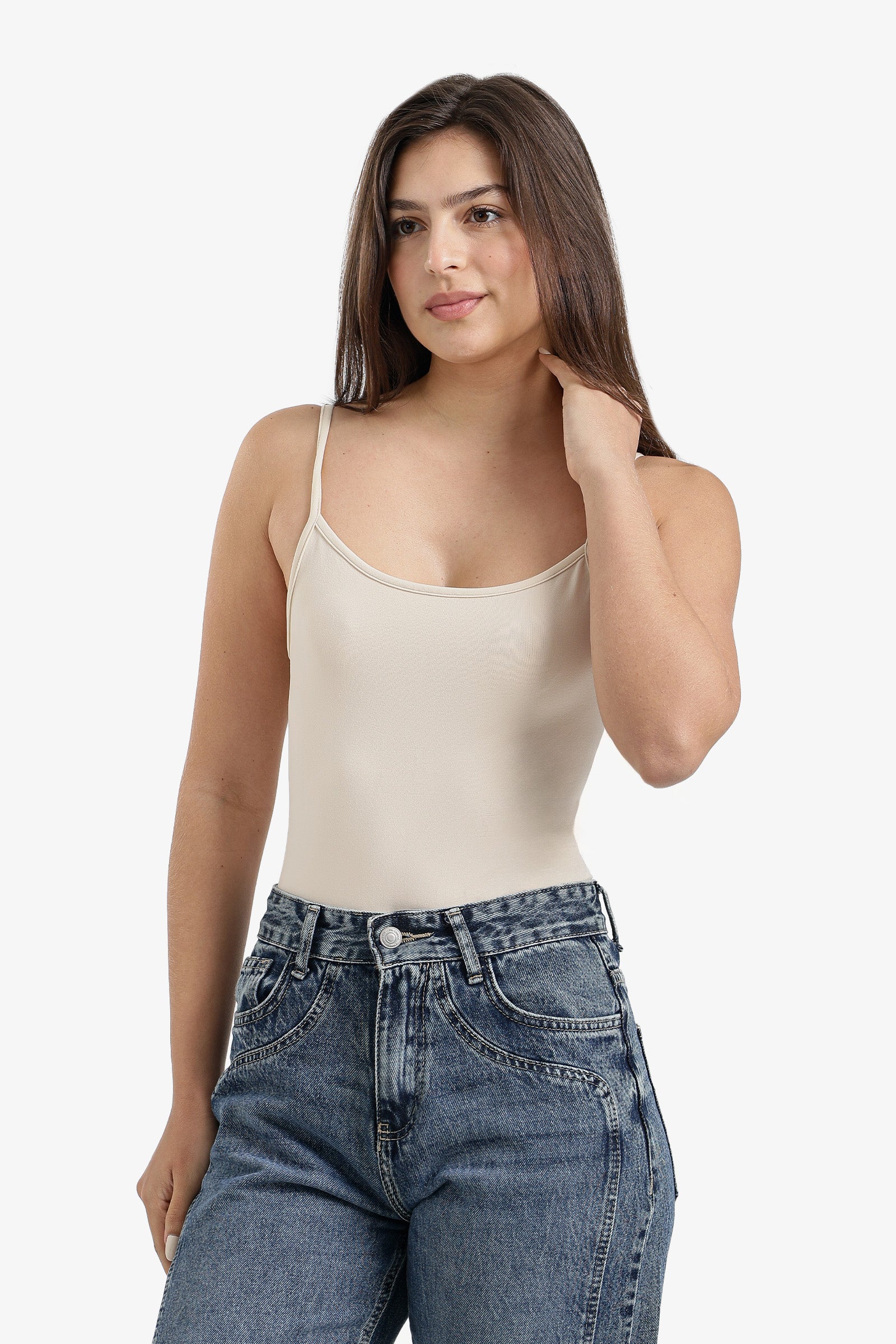 Spaghetti Strap Cami Bodysuit