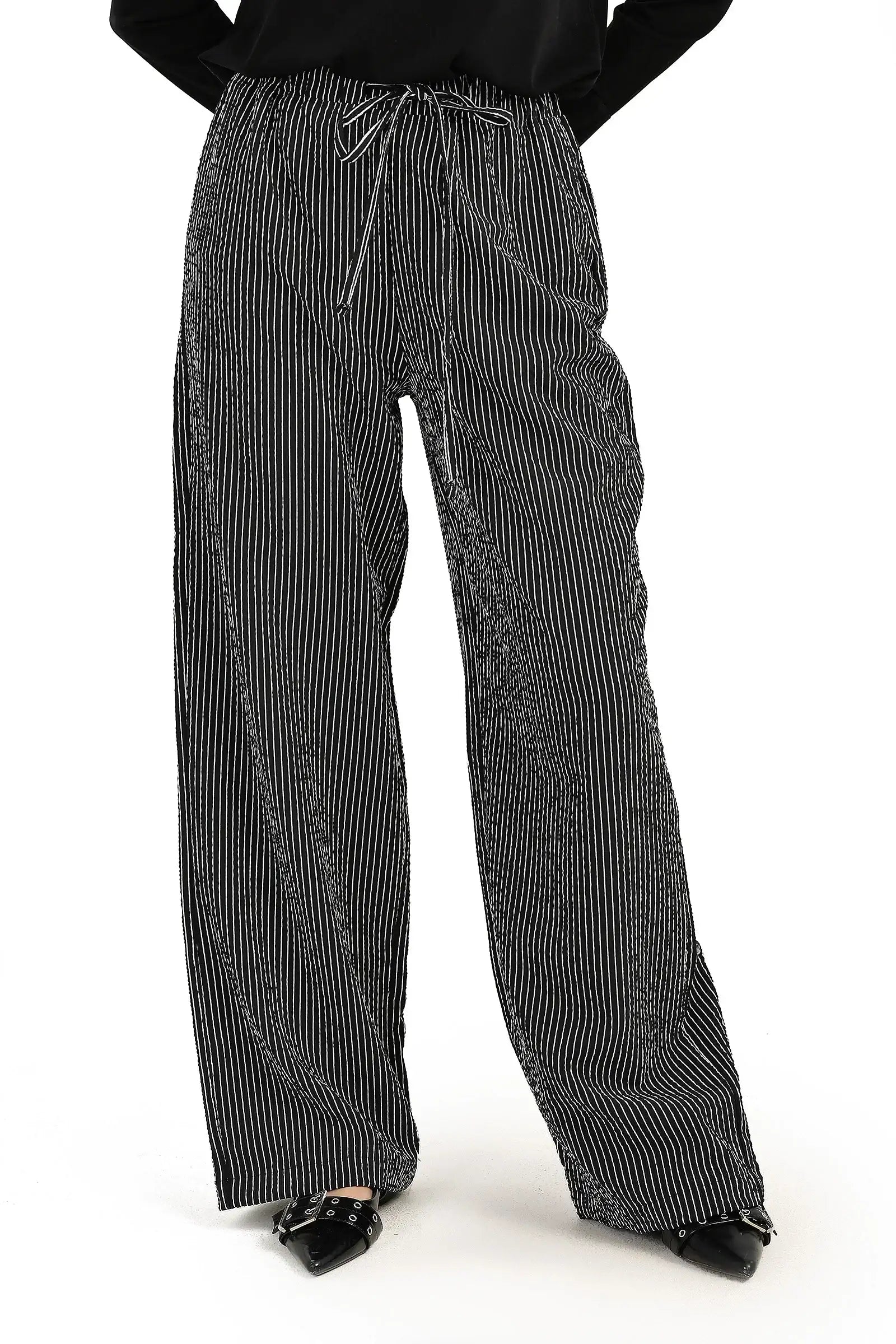 Striped Wide-Leg Pants | | Carina Wear – Carina - كارينا