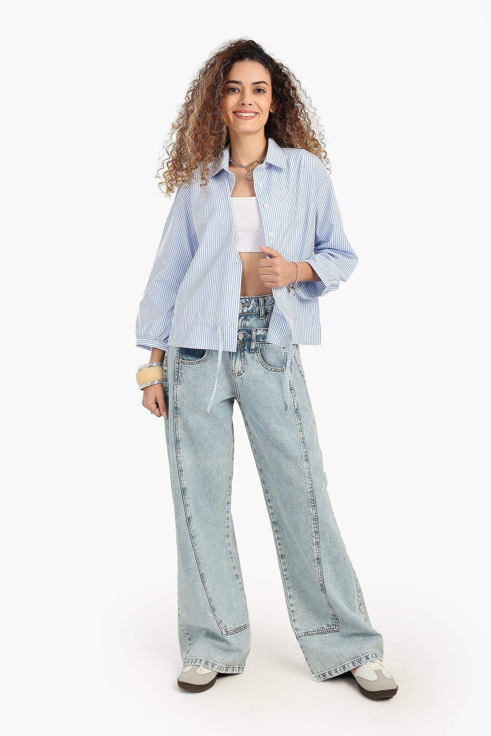 Relaxed Fit Striped Shirt
