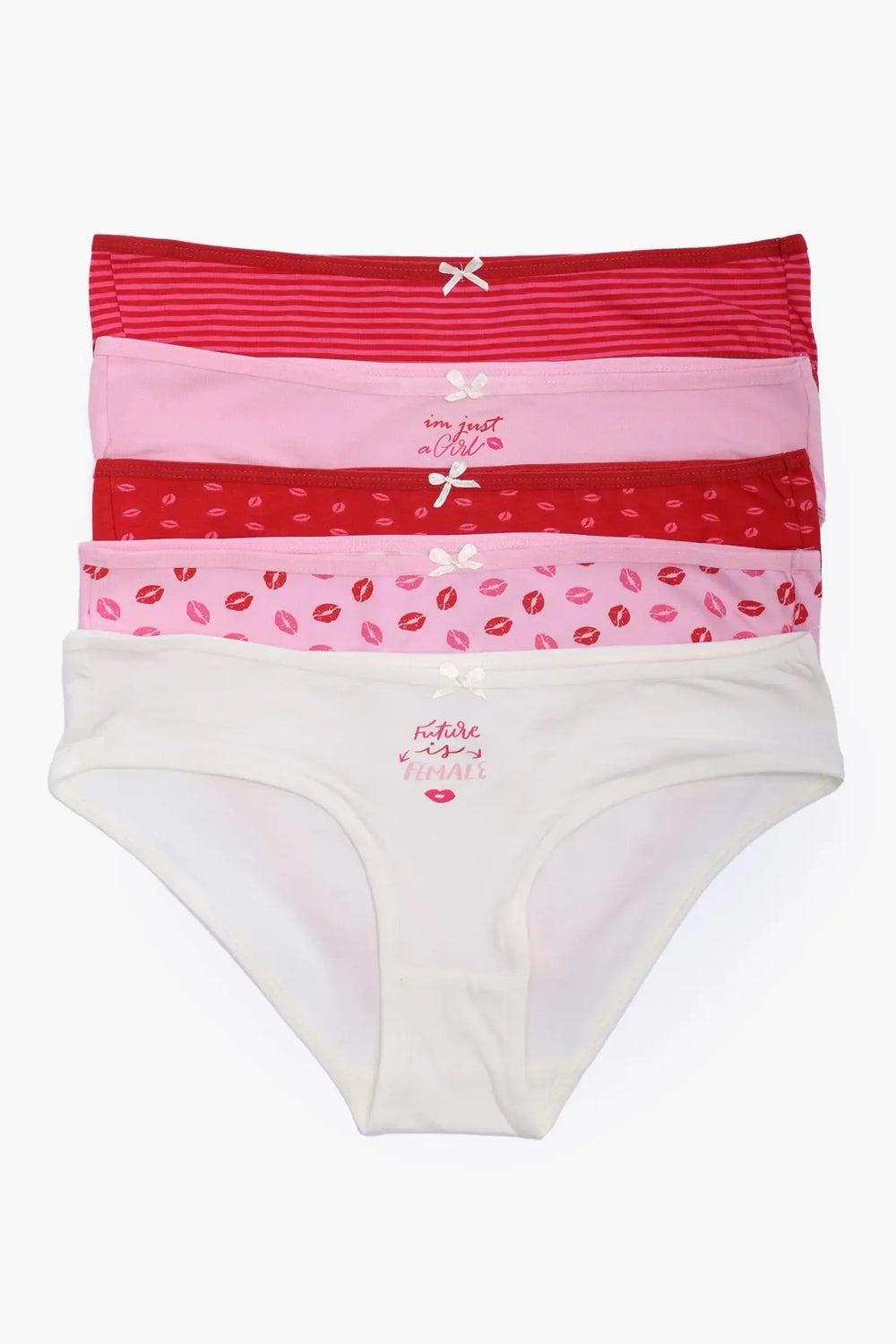 Pack of 5 Colored Bikini Panties