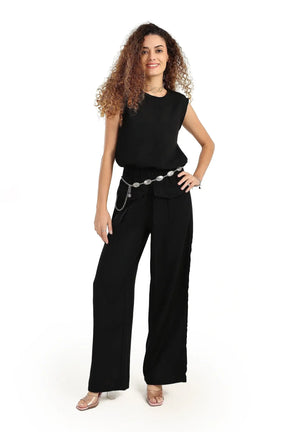 Pants with Front Flap Pockets