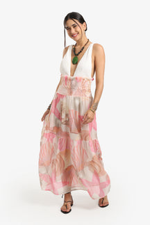 Seashell Printed Beach Skirt