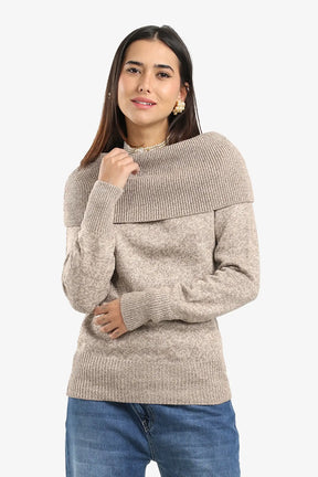 Off-Shoulder Ribbed Pullover