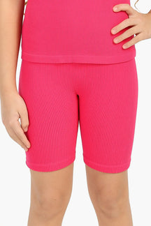 Girly Ribbed Cycling Shorts