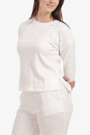 Self-Pattern Relaxed Pyjama Set