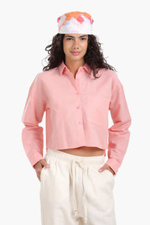 Long Sleeves Cropped Shirt