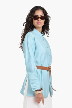 Voile Button Closure Shirt