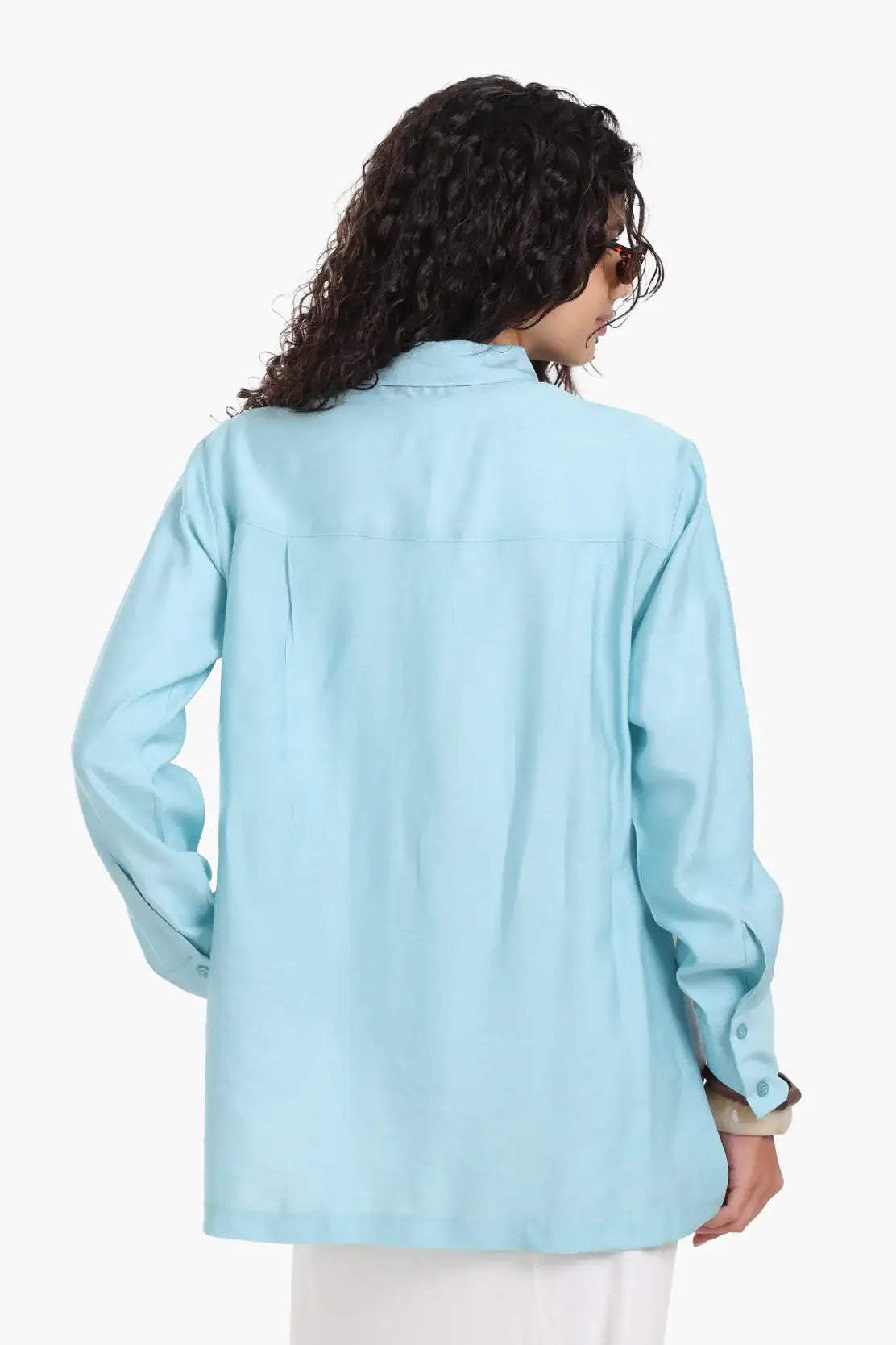 Voile Button Closure Shirt