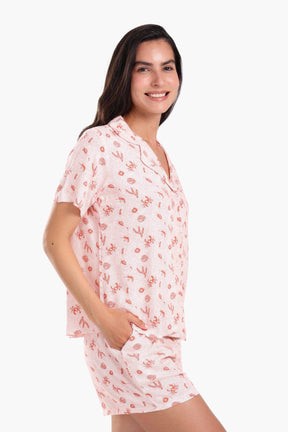 Crab & Shells Viscose Pyjama Set