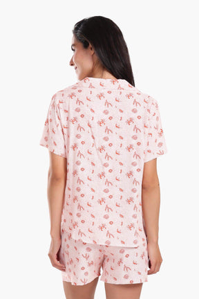 Crab & Shells Viscose Pyjama Set