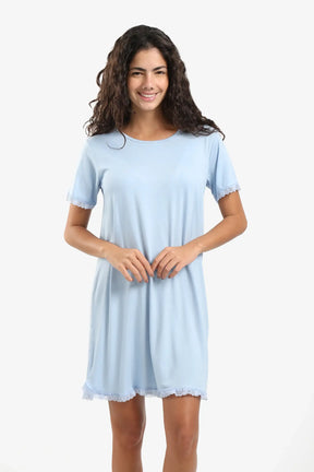 Lightweight Nightgown with Lace