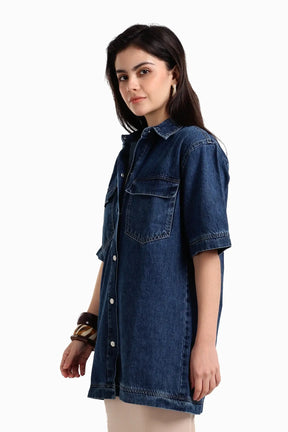 Denim Shirt With Pockets